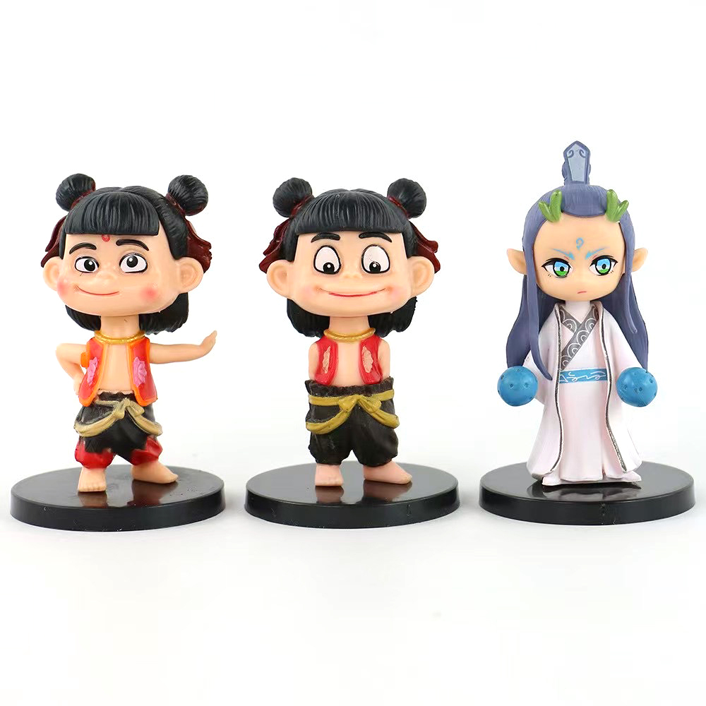 HHMacro ShangMei Studio Cute Anime Figure Li NeZha Q Version
