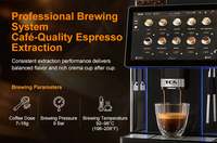 Distributeur automatique de café en grains TCN Commercial, café au lait frais avec commande à distance intelligente