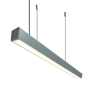 Lámpara LED Lineal Suspendida para Exteriores, Impermeable IP65, Cuerpo de Aluminio, para Biblioteca, Oficina, Hotel, Gimnasio - Product Image 5