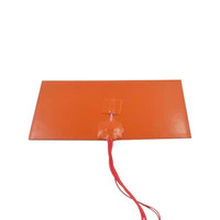 Conception personnalisée, coussin chauffant en caoutchouc de silicone pour imprimante 3d, 5V, 7V, 8V, 9V, 12V, 24V, 36V, 110V, 120V, flexibilité