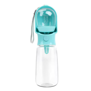 Distributeur d'eau portable pour animaux de compagnie en plastique de qualité alimentaire, bouteille d'eau de 19 oz + 100 g de boîtes de friandises, bouteille d'eau pour chien avec support pour récipient alimentaire - Product Image 6