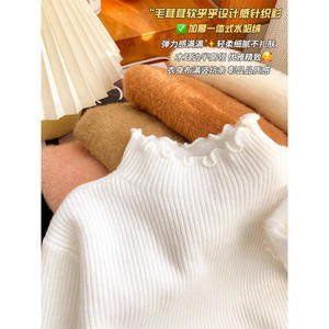 <span class=keywords><strong>เสื้อ</strong></span>เบสบอลบุผ้ากำมะหยี่บุขนด้านในสำหรับผู้หญิง สไตล์หรูหรา ให้ความรู้สึกอบอุ่นดุจไม้ สำหรับฤดูใบไม้ผลิและฤดูใบไม้ร่วง พร้อมปกกึ่งสูงสำหรับฤดูหนาว - Product Image 4