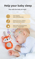 Poussette portable pour bébé Fox avec aide au sommeil et berceuses à bruit blanc et sons de la nature - Compagnon de voyage parfait et cadeau