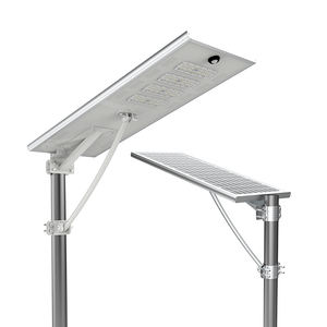 Slimme Sensor Ip66 Aluminium Buitenstraatlantaarns 50W/100W/150W Zonnepaneel Led Plus Oplaadbare Decoratieve Straatlantaarn Ip66 - Product Image 1