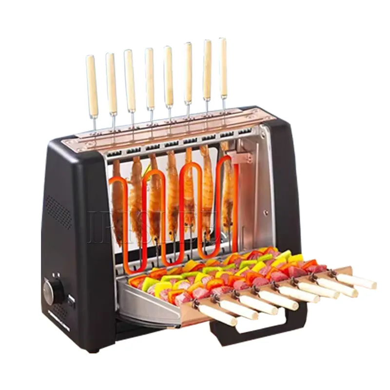 Barbecue Grill Household Automatic Rotating Skewers Machine Smokeless Rotary Electric Grill 220V/1200W Barbecue Grill