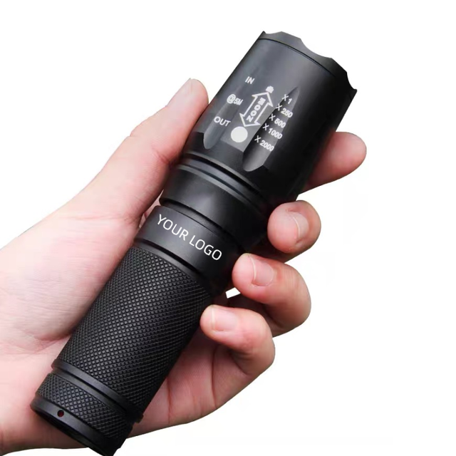 Rechargeable 1000 Lumen Waterproof  Flash Light Tactical Torches 5 Modes Led Flashlight Zoom  Small Powerful Tactical Flashlight