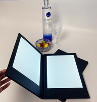 Diode électroluminescente Le menu rétro-éclairé par LED populaire comprend un éclairage rechargeable en PU noir régulier