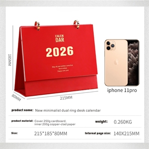 2026 2027 tiếng anh sáng tạo đơn giản lịch 18 tháng <span class=keywords><strong>365</strong></span> ngày đếm ngược kế hoạch hàng tháng qua biên giới hồi ký lịch - Product Image 2