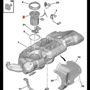 <span class=keywords><strong>Pompe</strong></span> à carburant électronique, accessoire de voiture, pour Peugeot 0986580143 9642124180 9638028780 1525N9 1525EA 206 Citroen <span class=keywords><strong>C2</strong></span>, marque datwyw, OE 1525Y2, 207 - Product Image 5
