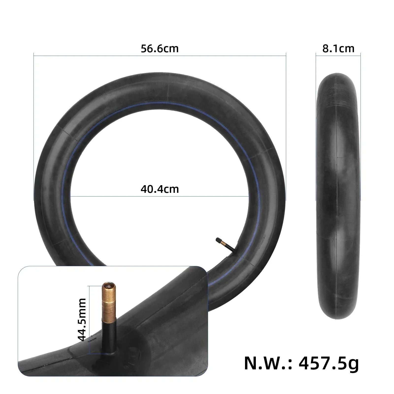 CST 20x3.50/4.00 Inner Tube Straight