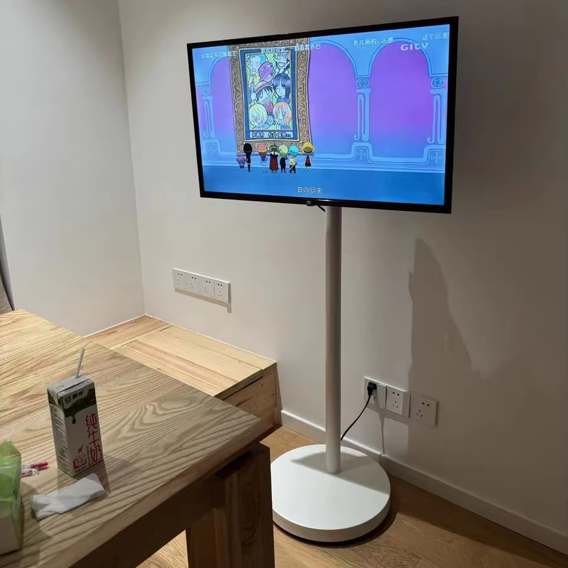 Adjustable Mobile Floor TV Stand 14