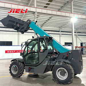 Manipulador telescópico Euro 5 EPA Motor <span class=keywords><strong>4.5ton</strong></span> Carretilla elevadora telescópica con grúa cargadora - Product Image 2