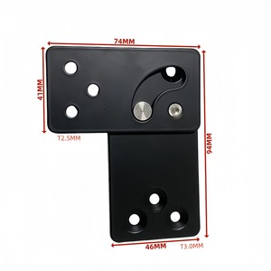 Cold Rolled Steel Furniture Connector 74x94mm Folding <b>Desk</b> Hardware Industrial Design Multi Functional Joint - Product Image 1