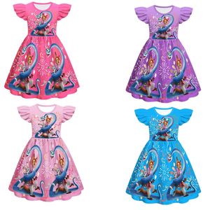 Vestito per Bambine con Maniche a Volant Stile Esplosivo, Cosplay Crazy Animal City 2, Gonna a Linea A - Product Image 1