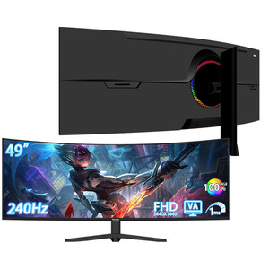 Moniteur LCD incurvé IPS/VA professionnel R&E de 49 pouces, 240 <span class=keywords><strong>Hz</strong></span>, ultra-large, écran 32:9, temps de réponse de 1 ms, pour jeux sur PC, travail de bureau - Product Image 1