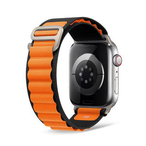 Untuk apple Alpine tali jam tangan anyaman nilon kepang 40mm 41mm 42mm 45mm Titanium g-<span class=keywords><strong>hook</strong></span> olahraga untuk Iwatch seri 10 - Product Image 5