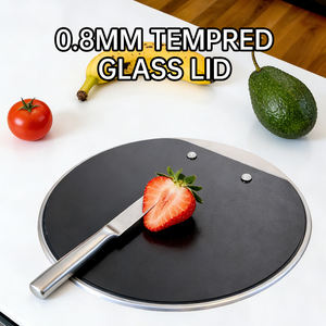 Évier de cuisine léger et contemporain en acier inoxydable 304 CUPC avec couvercle en verre trempé <span class=keywords><strong>pour</strong></span> <span class=keywords><strong>caravane</strong></span> et camping-car - Product Image 4