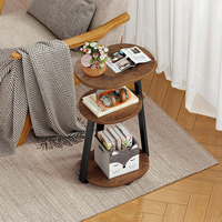 Table basse BOLIDE MB-25001 au design européen moderne, avec structure en fer et plateau en bois, durable, facile à assembler, pour salon, meubles de maison