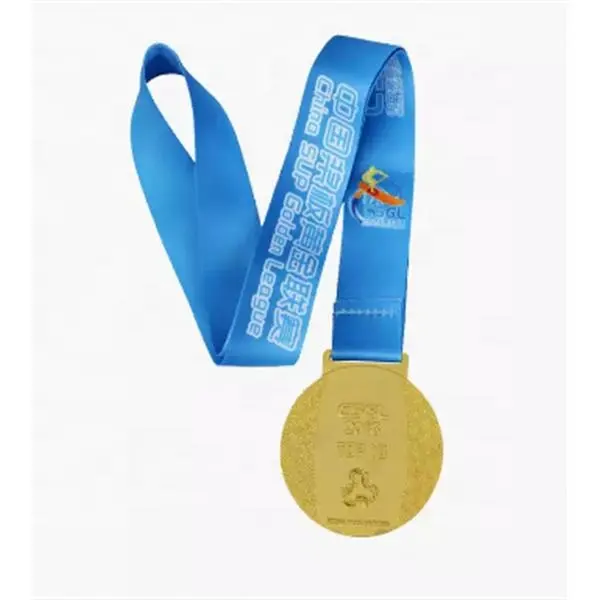 Rubans de médaille personnalisés de haute qualité impression par sublimation médaille 3d de football en métal personnalisé