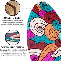 Planche de skimboard en bois pour la plage, vente en gros, planche de surf aquatique personnalisée pour enfants et adultes