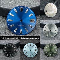 Cadran de montre mécanique à motif soleil de 285 mm, matériau non spécifié, origine Chine, compatible avec les mouvements automatiques NH36/NH35, logo personnalisé