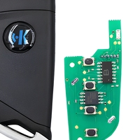Clé de voiture universelle KEYDIY B21-3 série B à 3 boutons, télécommande ABS noire, garantie de 6 mois pour le programmateur KD900+ URG200