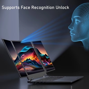 Portátil OEM al por Mayor con Pantalla Triple de 16" + 2x10.5", Personalizado con Intel I5 12450H, para Negocios y Juegos, 64GB, 4TB, Compatible con GPU Externa - Product Image 5