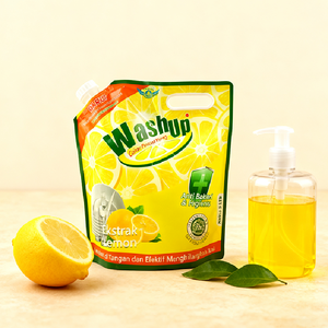 Sachet Doypack en plastique avec bec verseur pour liquides, 1L 2L 3L 5L, pour lave-vaisselle et nettoyage de cuisine - Product Image 2