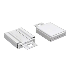 Carcasa de Aluminio Plateado para Condensadores con Función de Montaje con Lengüeta - Product Image 1