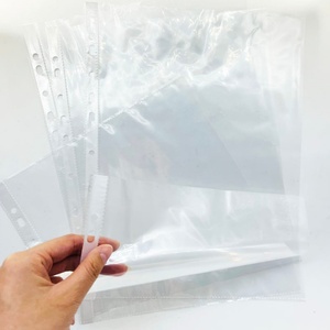 Bolsa de Archivo de Plástico de Buena Calidad a Precio Económico, 100 Unidades por Paquete, Transparente, Tamaño A4, Protector de Hojas con 11 Orificios - Product Image 2