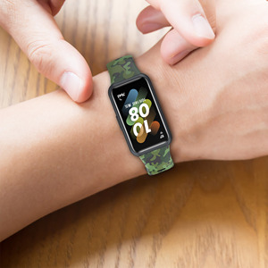 Correa de Repuesto de Silicona para Reloj Inteligente con Estampado Deportivo, Correa para huawei <span class=keywords><strong>Band</strong></span> <span class=keywords><strong>7</strong></span> - Product Image 5