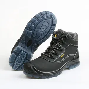 제조 업체 공장 맞춤형 안전 신발 남성용 강철 발가락 방지 찌르기 방지 가죽 방수 s3 도매