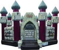 Offre Spéciale prix usine 5 en 1 Dragon gonflable châteaux plein d'entrain toboggan Combo