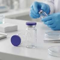 Vente en gros de flacons d'eau stériles en verre borosilicate transparent avec logo personnalisé, 5 ml, utilisation médicale, design sûr