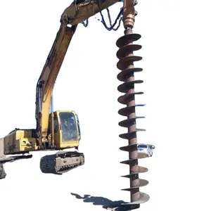 High Frequency Excavator Hydraulic hydraulic earth drill screw pile driver machine Drill Auger