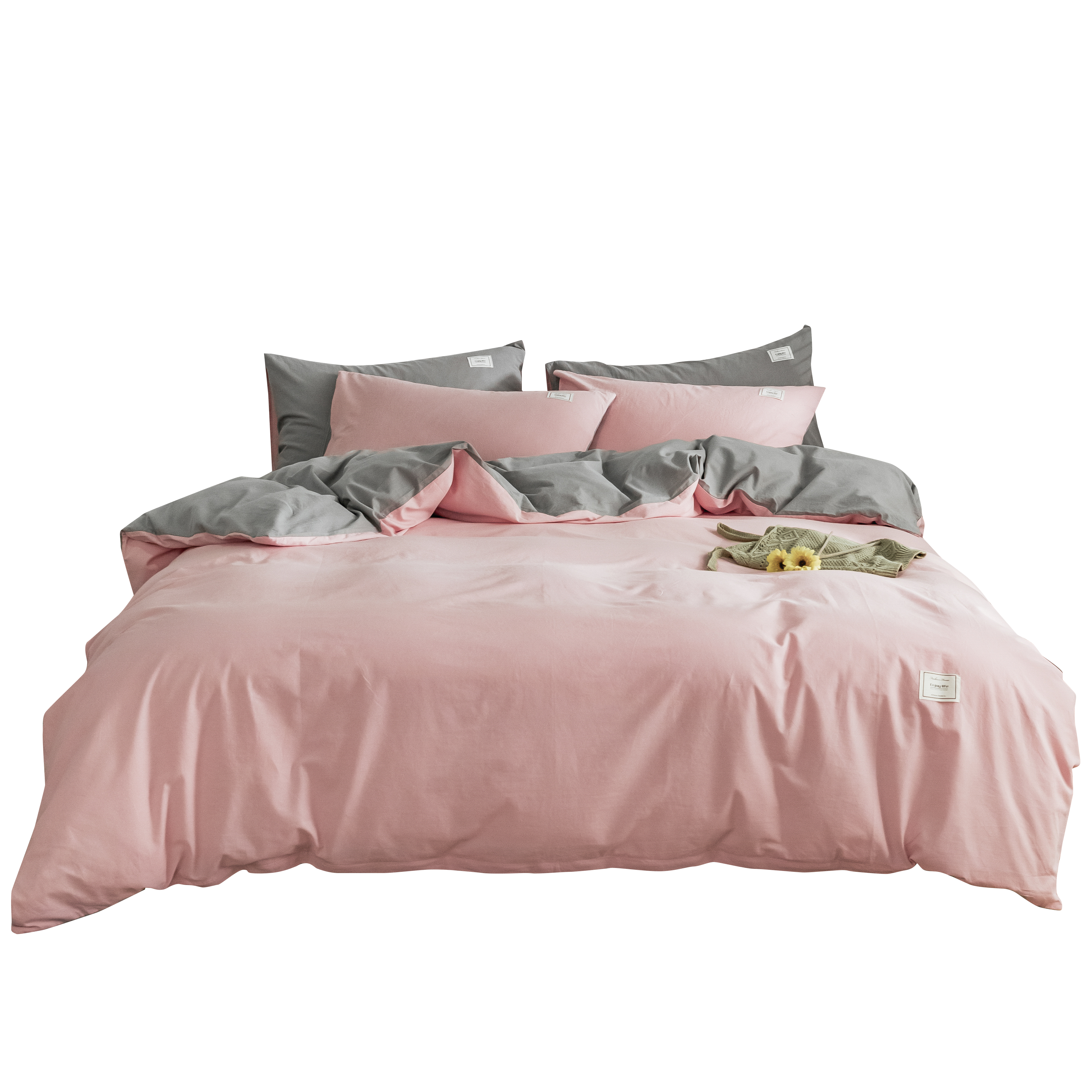 Набор простыней и пододеяльников для отеля, простые однотонные простыни для спальни, высокое качество, 100% бамбуковое волокно, полиэстер, окрашенные, 6 шт. на заказ