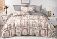 Parure de lit en microfibre ultra douce, écologique, vert clair, à motifs floraux minuscules, réversible, avec fermeture éclair et attaches aux coins