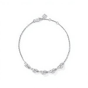 Pulsera Minimalista Cristiana de Plata 925 con Cadena y Amatista Engastada en Bisel, Joyería de Regalo para Uso Diario de Mujer - Product Image 1