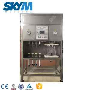 Semi Automatic Aluminum Tin Can Small Isobaric Soda Drink Beer Can Filling Seaming Machine