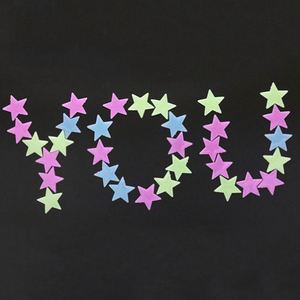 Hermosas Pegatinas de Pared Fluorescentes 3D que Brillan en la Oscuridad con Diseño de Luna y Estrellas, Decoración para el Hogar y Regalo - Product Image 4