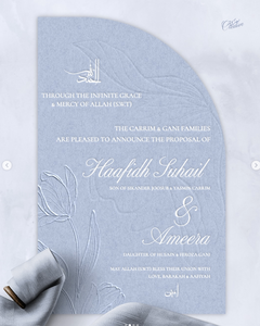 Invite De Mariage Proposition Annonce <span class=keywords><strong>Save</strong></span> <span class=keywords><strong>the</strong></span> <span class=keywords><strong>Date</strong></span> Timeless Elegant Modern Letterpress Beach Cartes d'invitation de mariage - Product Image 2