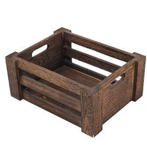 Set Of 3 Extra Large Nesting Wooden Storage Crates Box