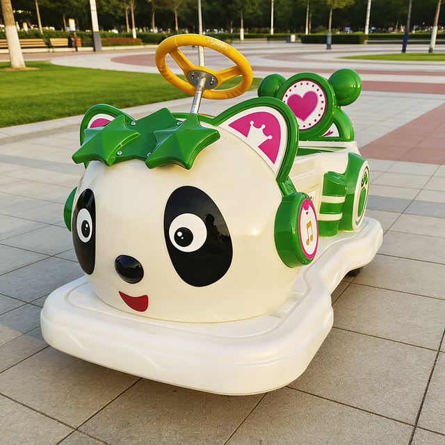 KaiSheng Professional Factory Cute Panda Children Electric Remote Control Toy Car Thickened Engineering Plastics Outdoor