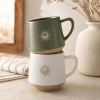 Mug en grès rustique gravé sur mesure, tasse à café en céramique mouchetée personnalisée, cadeau personnalisé pour amis et famille