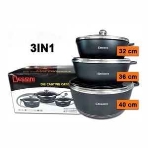 Bộ nồi chảo đa năng 6 món đúc nhôm đáy kép chống dính, gồm nồi súp - Product Image 6