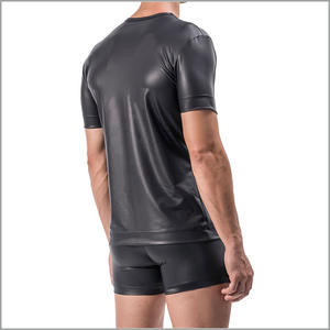 Nouveau design personnalisé, tissu en cuir, <span class=keywords><strong>boxer</strong></span> en cuir pour hommes, t-shirt <span class=keywords><strong>pas</strong></span> <span class=keywords><strong>cher</strong></span>, shorts, ensembles <span class=keywords><strong>de</strong></span> sous-vêtements - Product Image 6
