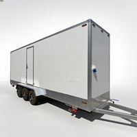 Toilettes portables de luxe avec douche, WC chimique mobile pour camping, toilettes publiques extérieures