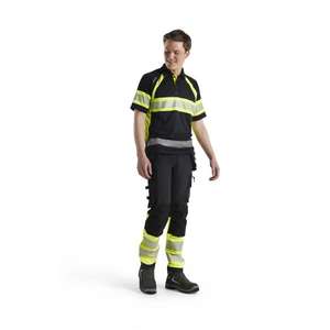BLAKLADER - 199316429933C56 Pantalones elásticos de 4 vías Hi-Vis Negro/Amarillo-EAN 7330509716564 ROPA DE TRABAJO DE 2017 - Product Image 3