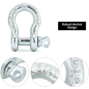 Gian lận phần cứng chúng tôi loại 7/8 "<span class=keywords><strong>g2150</strong></span> thép carbon giả mạo nâng chuỗi Dee xiềng xích với an toàn Bolt Pin - Product Image 2