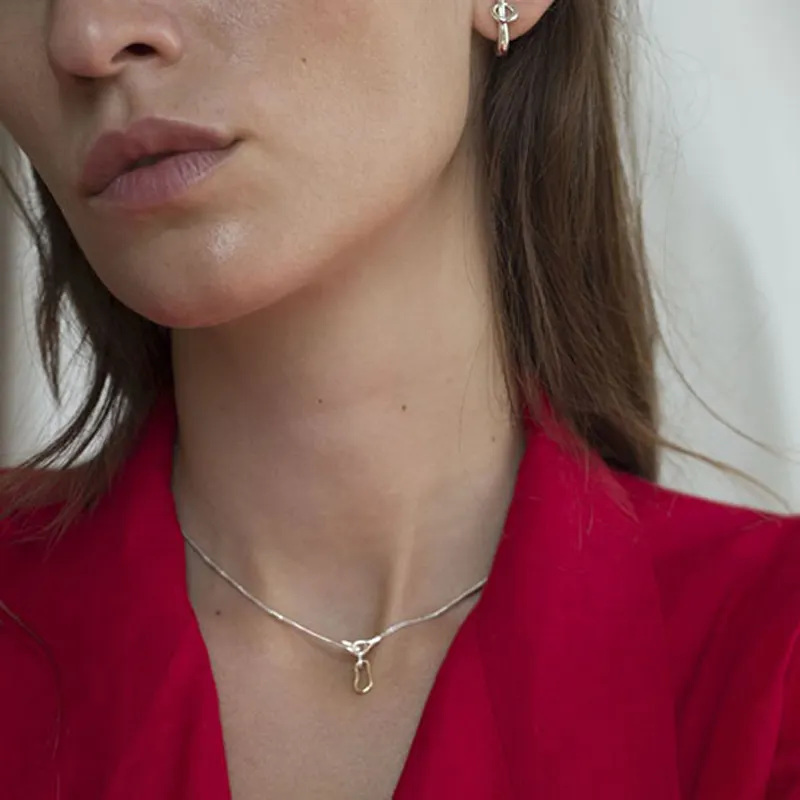 Groothandel Haak Gesp Box Ketting Multi Wear Methode 18K Vergulde Minimalistische Kettingen